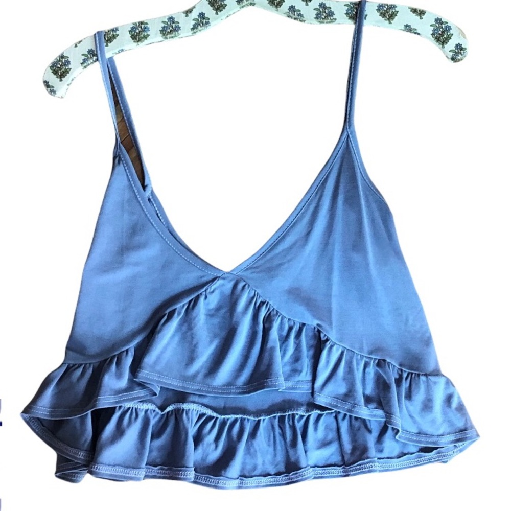 Periwinkle colored Urban Outfitters crop top